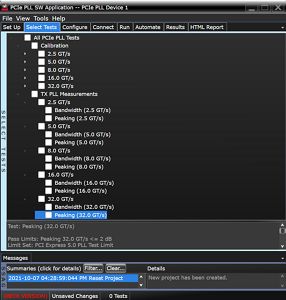 N1081PLCA PCI Express PLL Test Application